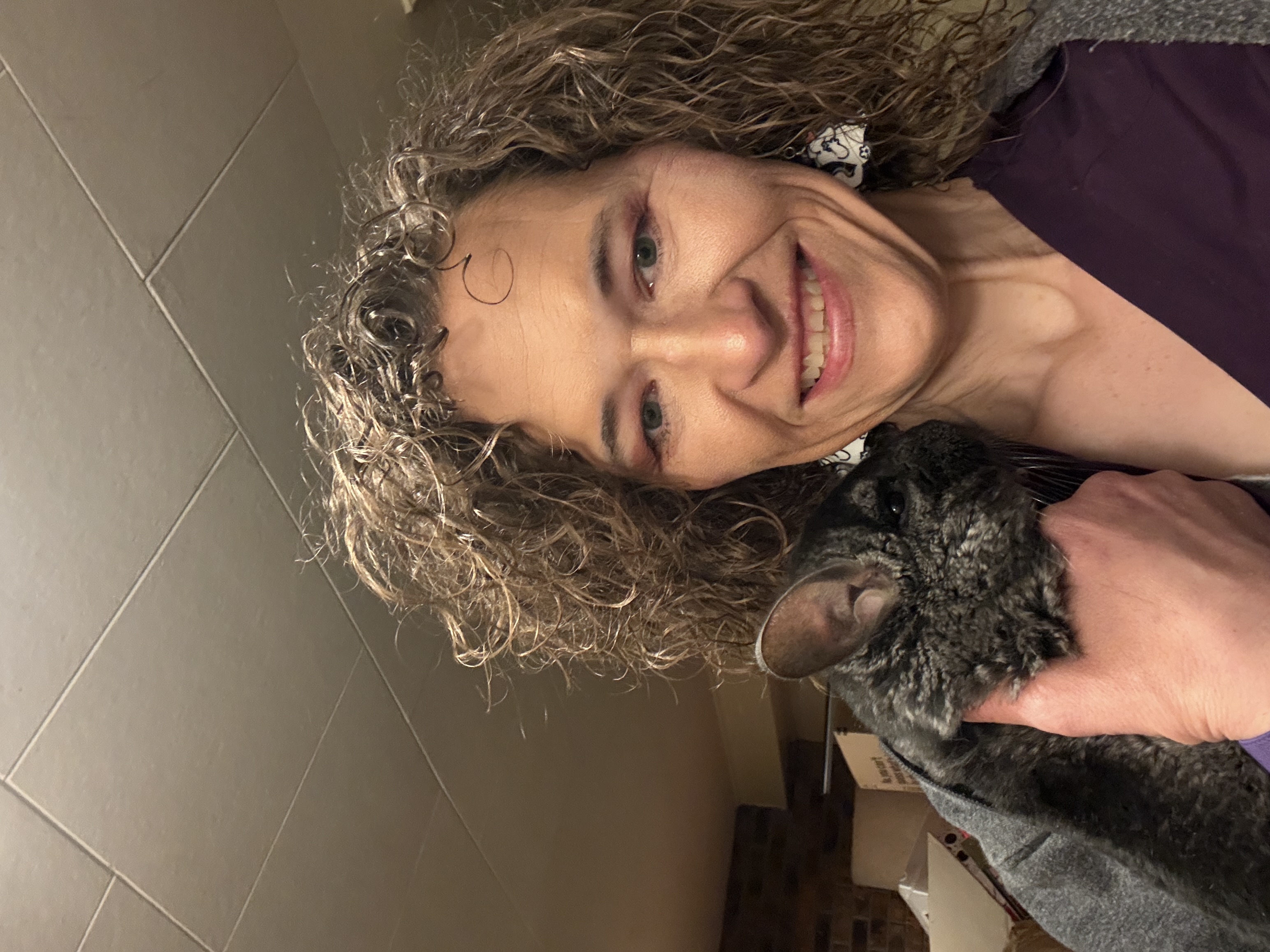 Heather and a Chinchilla